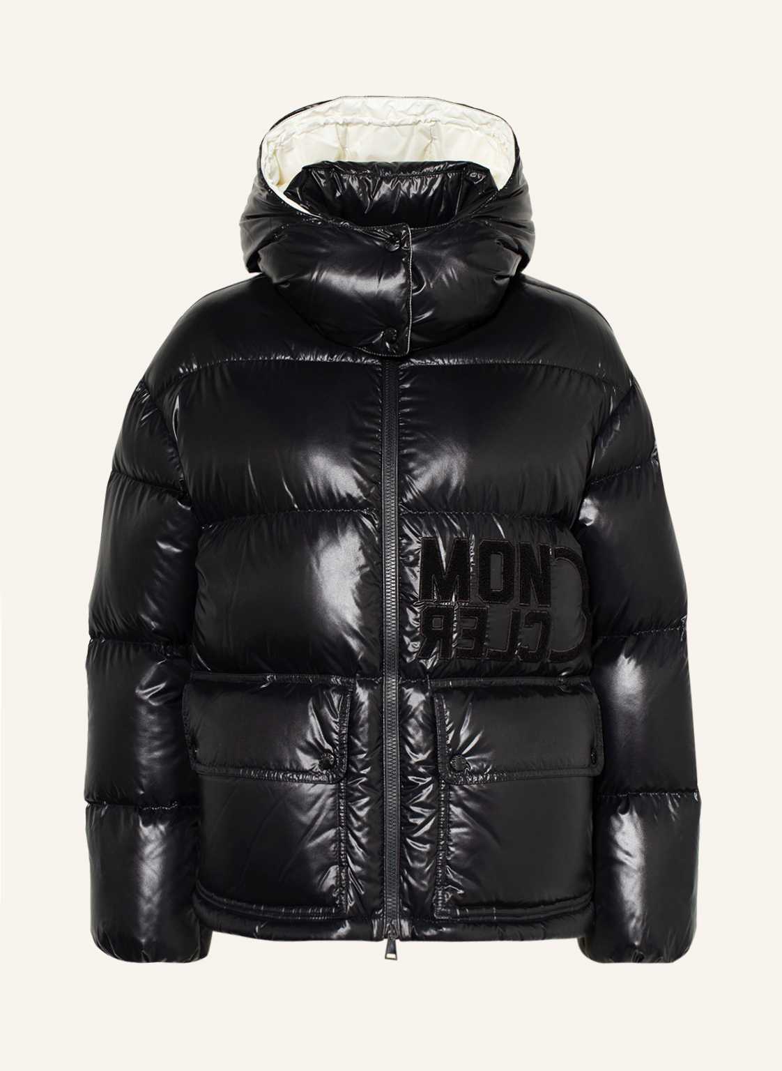 Moncler Daunenjacke Abbaye Mit Abnehmbarer Kapuze schwarz von MONCLER