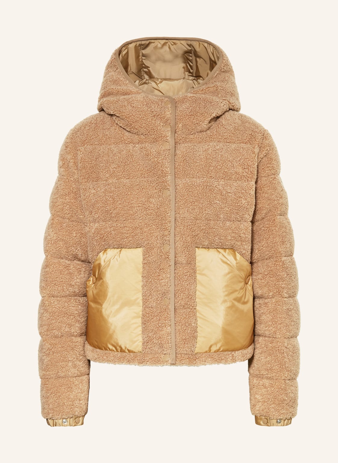 Moncler Daunenjacke Audrieu Aus Teddyfell braun von MONCLER