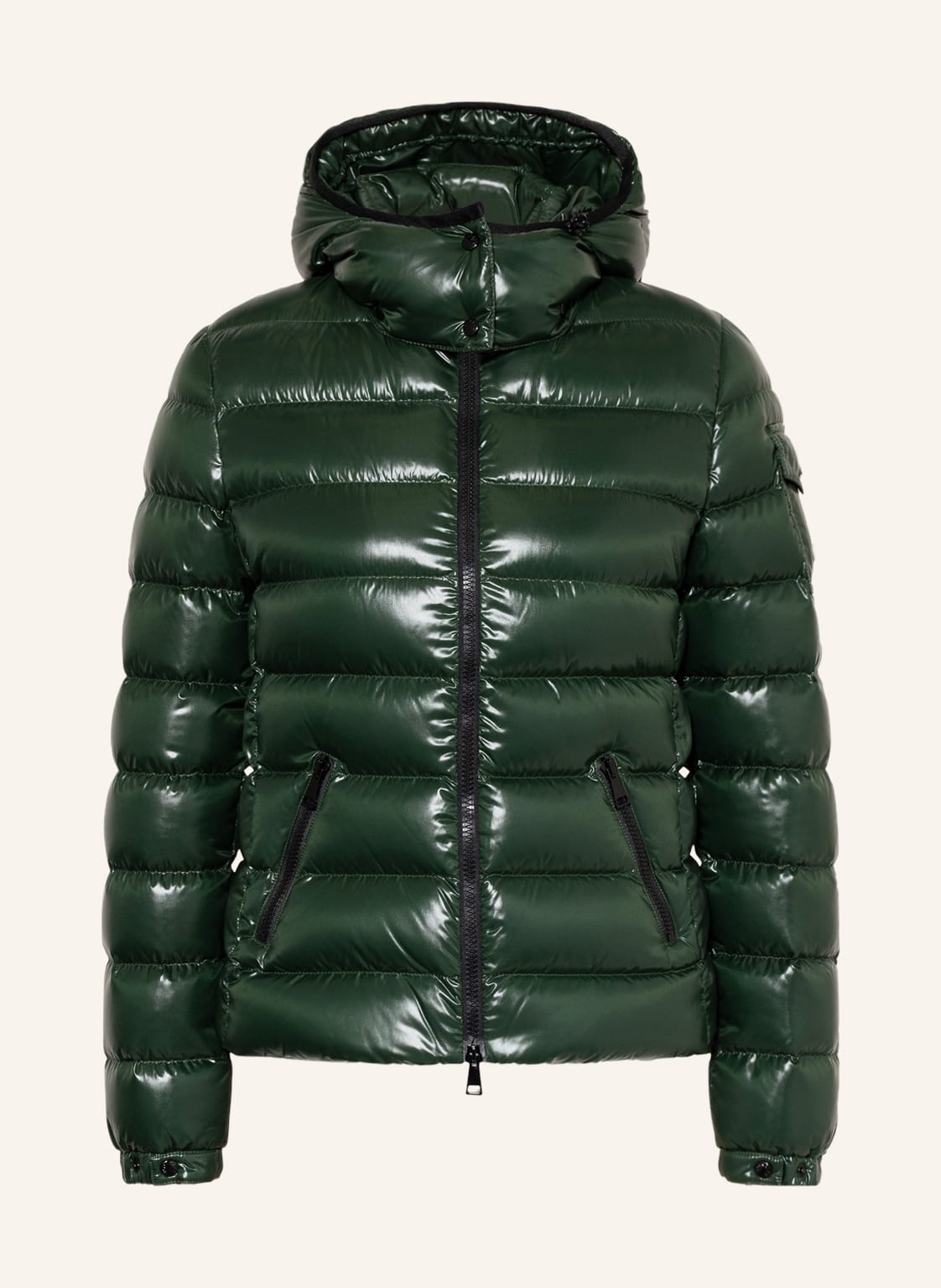 Moncler Daunenjacke Bady Mit Abnehmbarer Kapuze gruen von MONCLER