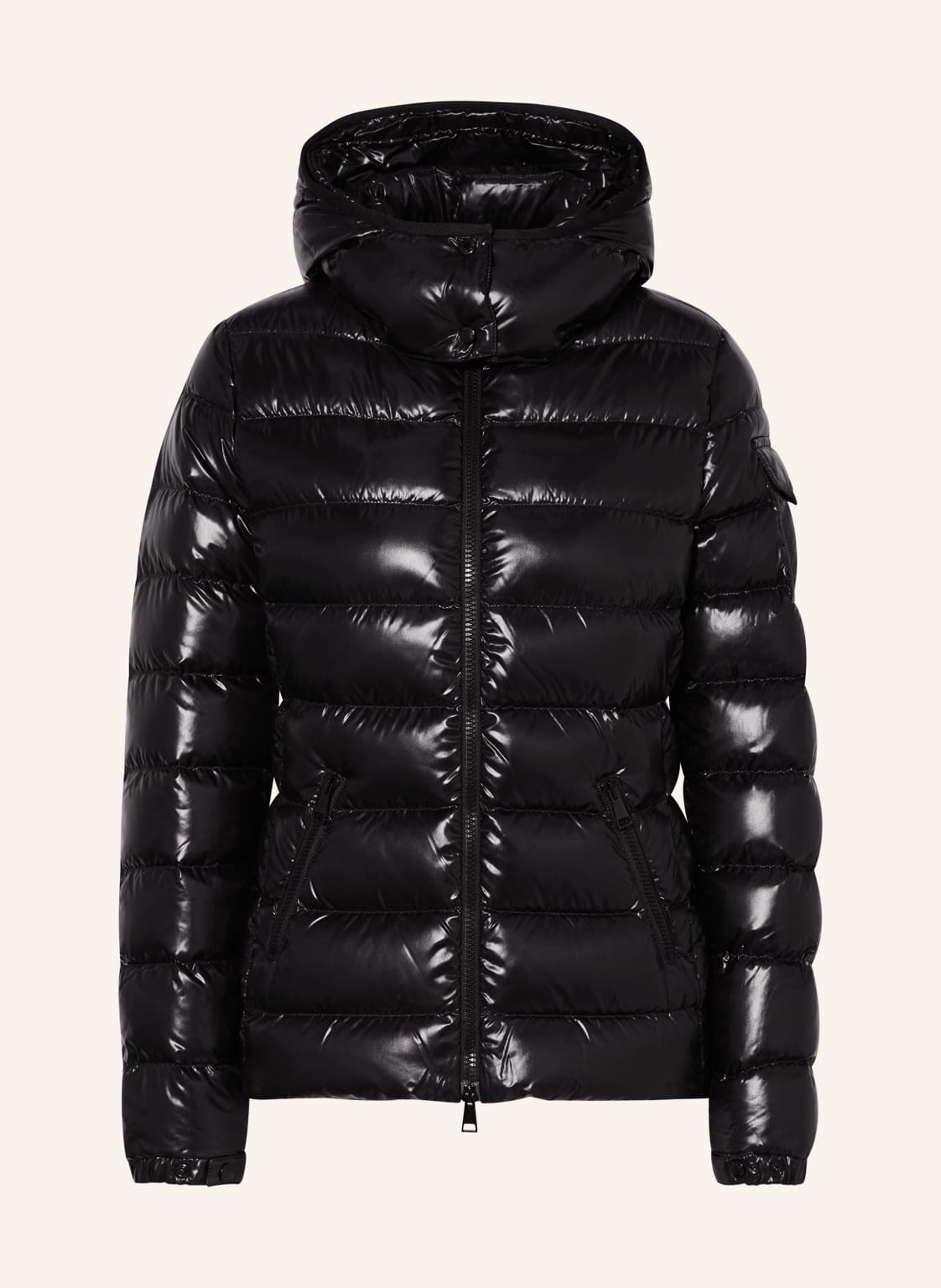 Moncler Daunenjacke Bady Mit Abnehmbarer Kapuze schwarz von MONCLER