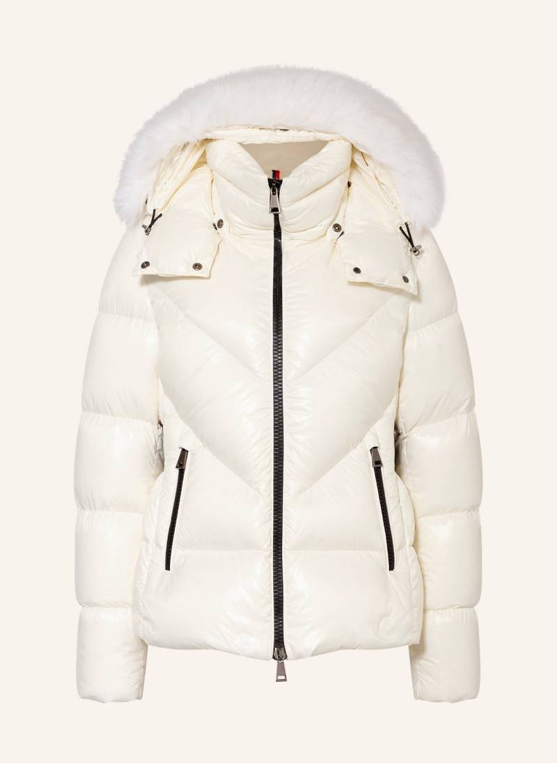 Moncler Daunenjacke Celac Mit Abnehmbarem Kunstpelz weiss von MONCLER