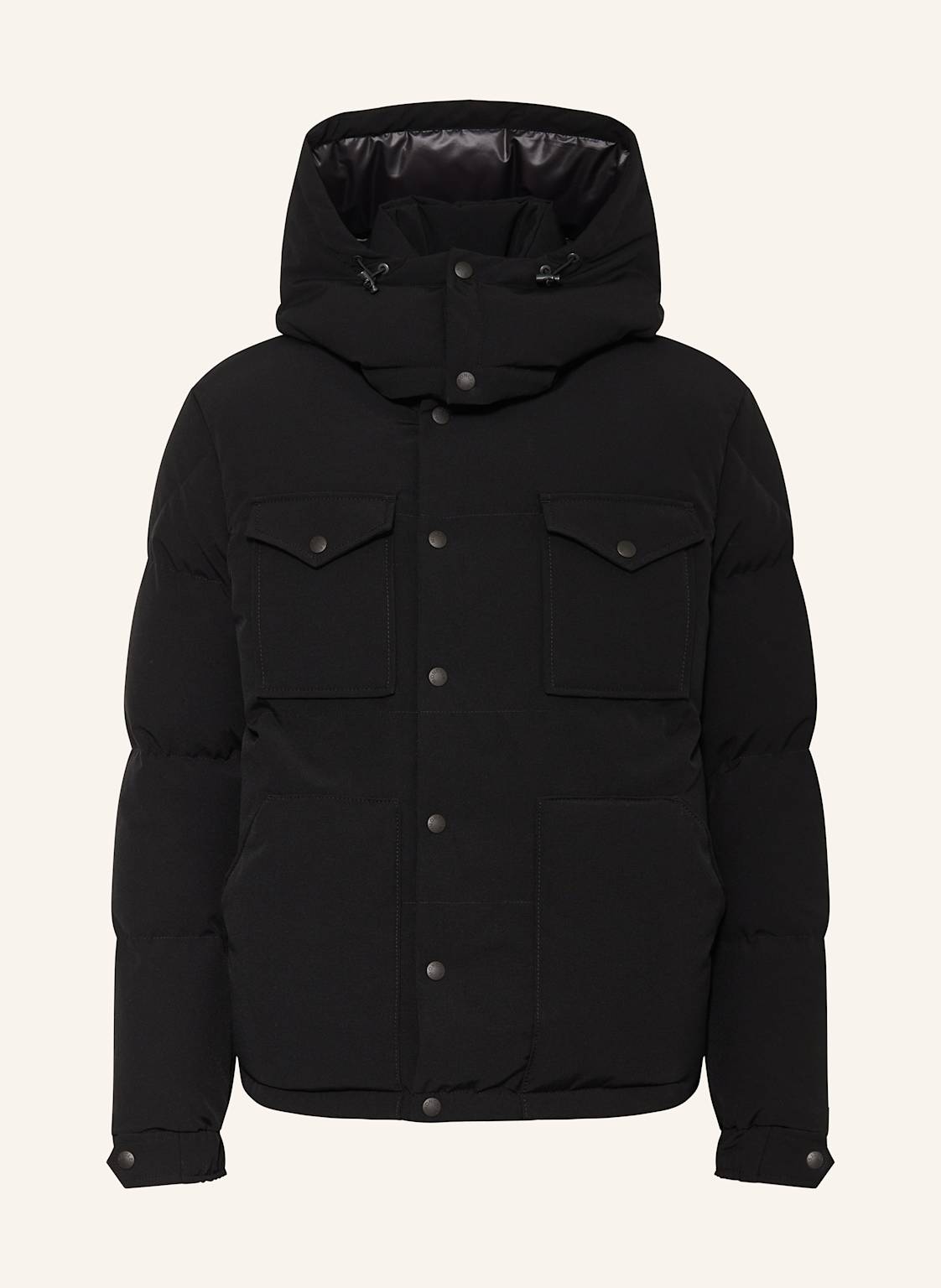 Moncler Daunenjacke Fornas Mit Abnehmbarer Kapuze schwarz von MONCLER