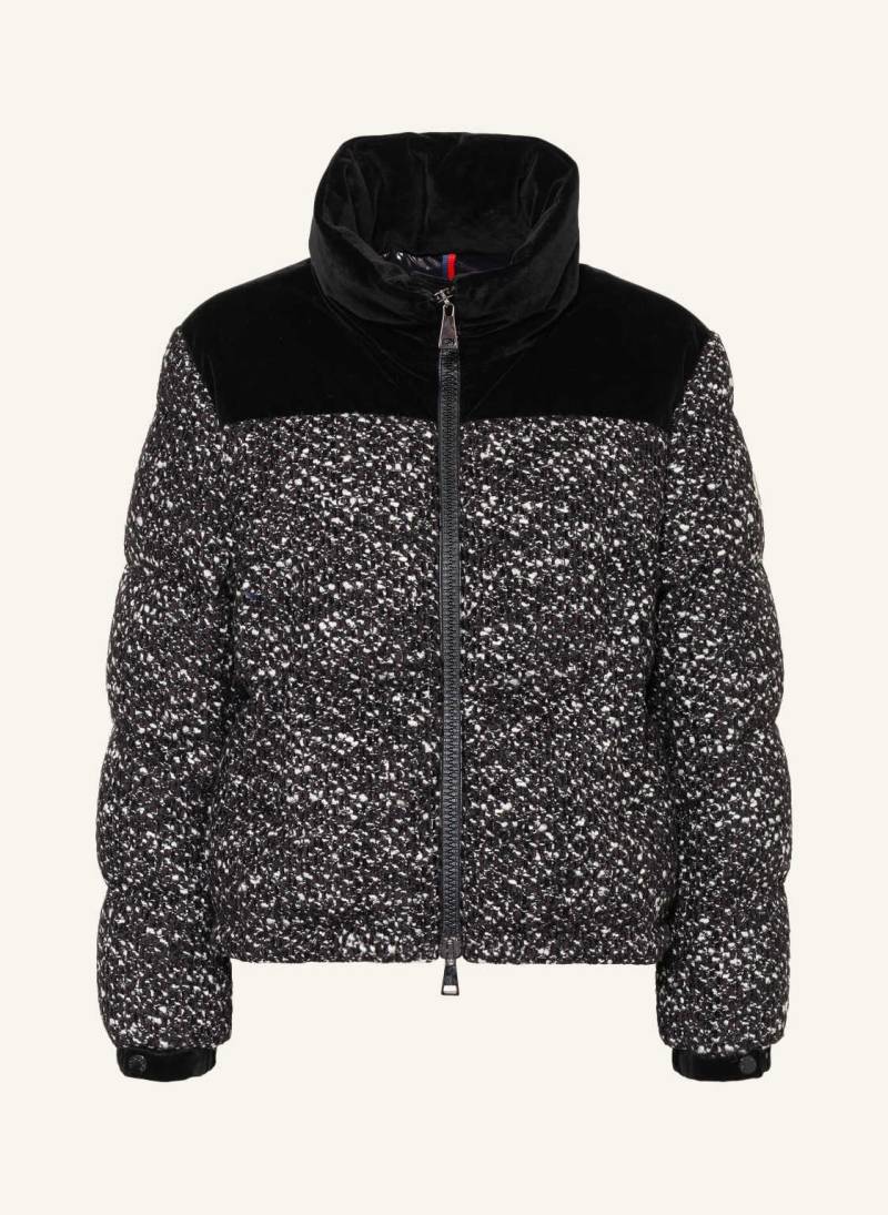 Moncler Daunenjacke Girotte Mit Tweed schwarz von MONCLER