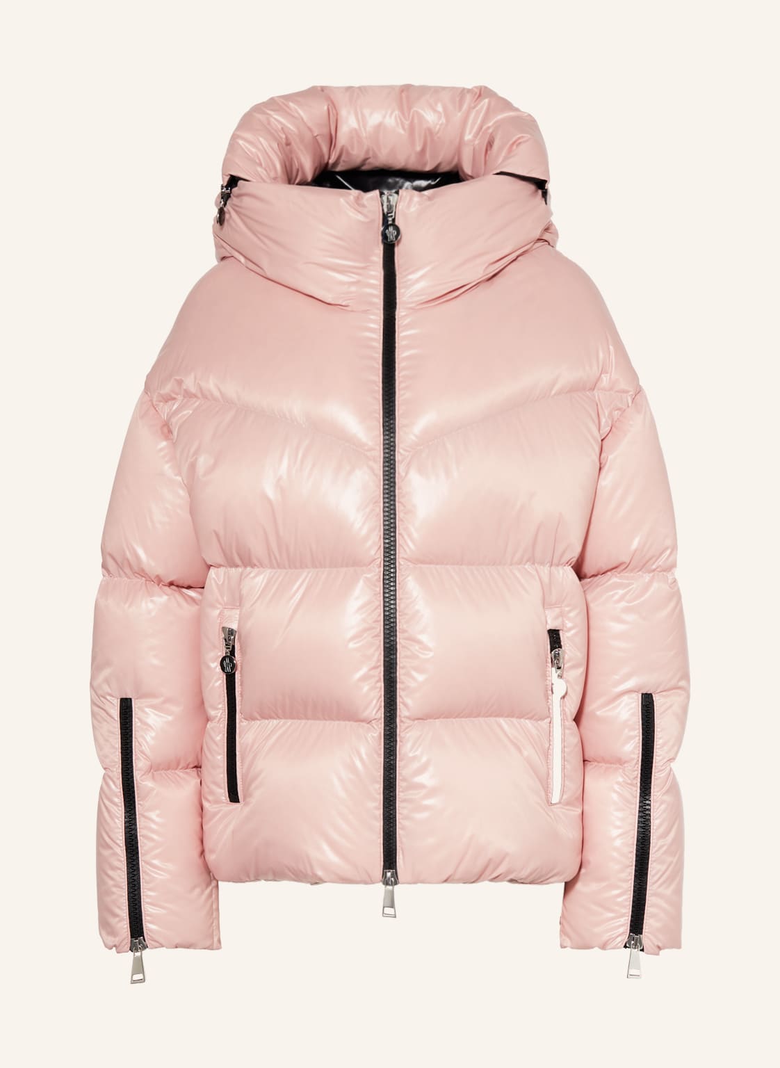 Moncler Daunenjacke Huppe rosa von MONCLER