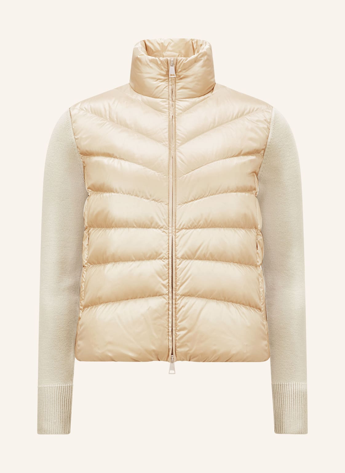 Moncler Daunenjacke Im Materialmix beige von MONCLER