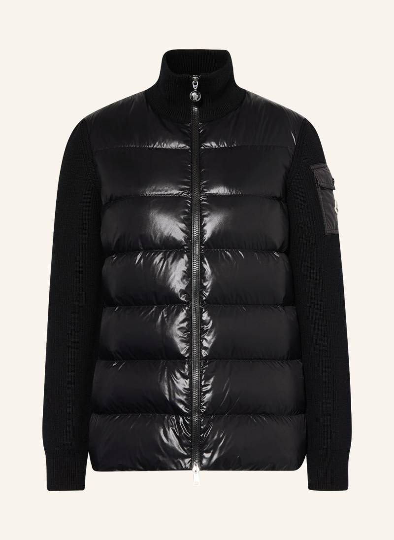 Moncler Daunenjacke Im Materialmix schwarz von MONCLER