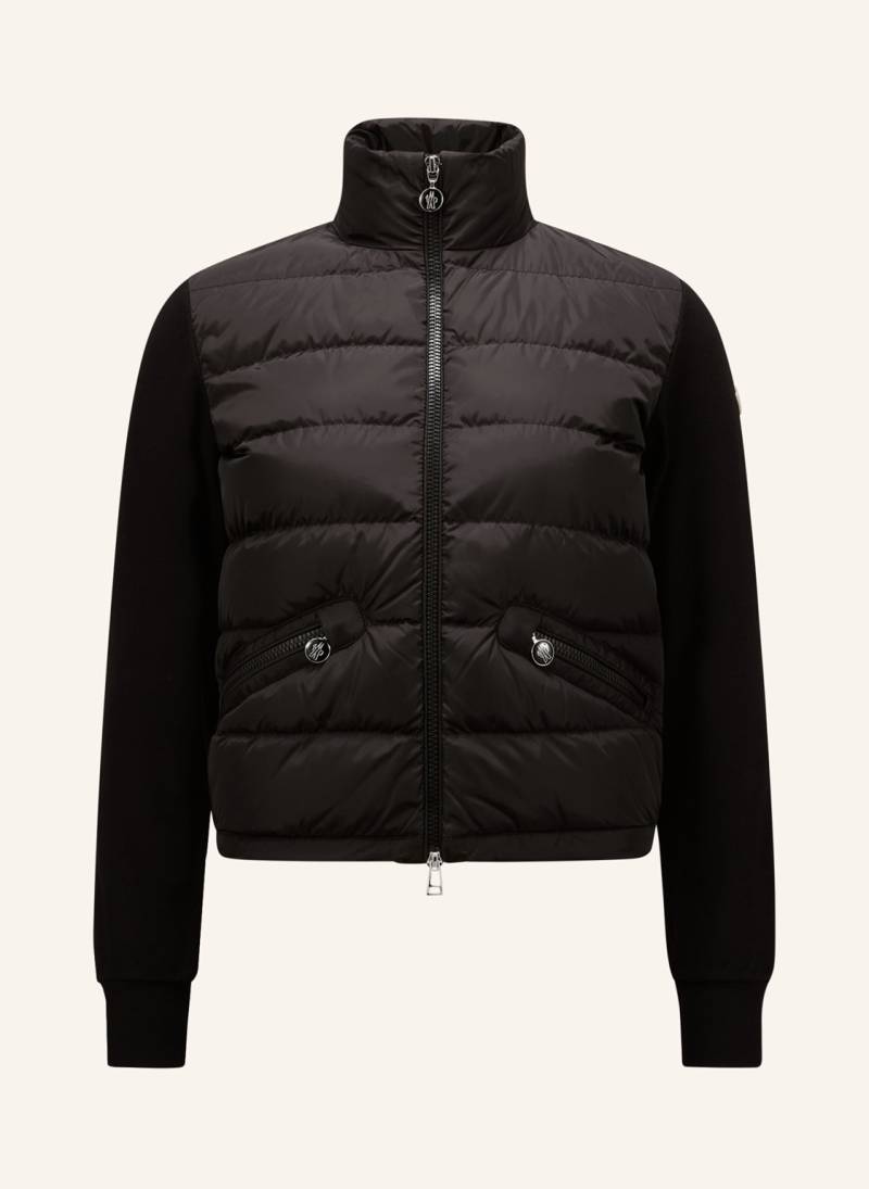 Moncler Daunenjacke Im Materialmix schwarz von MONCLER