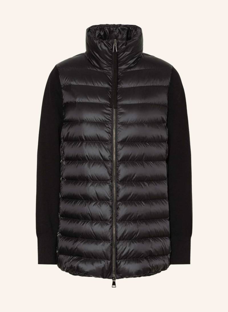 Moncler Daunenjacke Im Materialmix schwarz von MONCLER