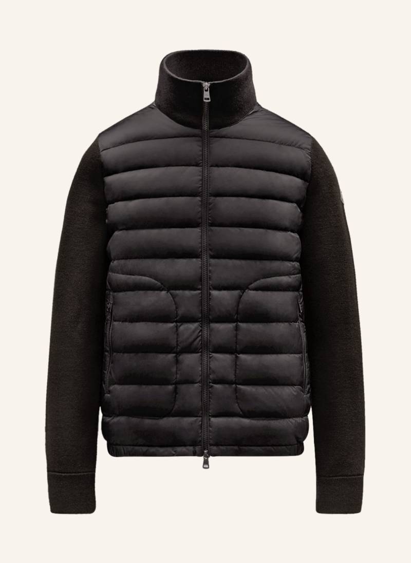 Moncler Daunenjacke Im Materialmix schwarz von MONCLER