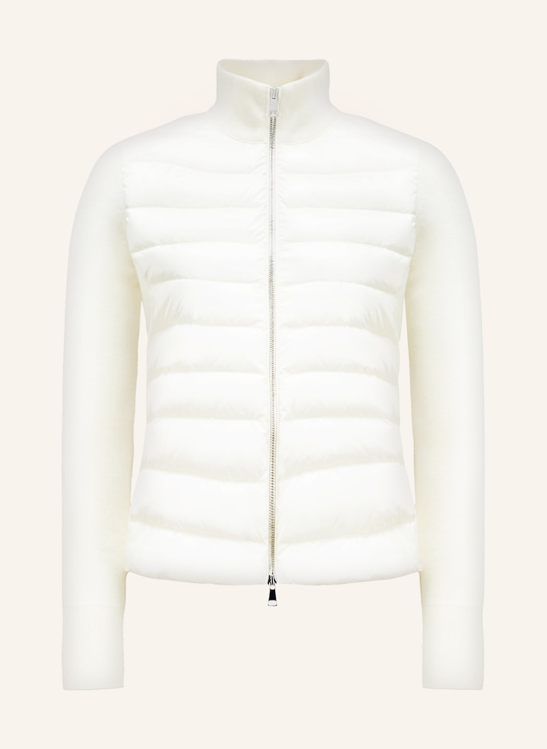 Moncler Daunenjacke Im Materialmix weiss von MONCLER