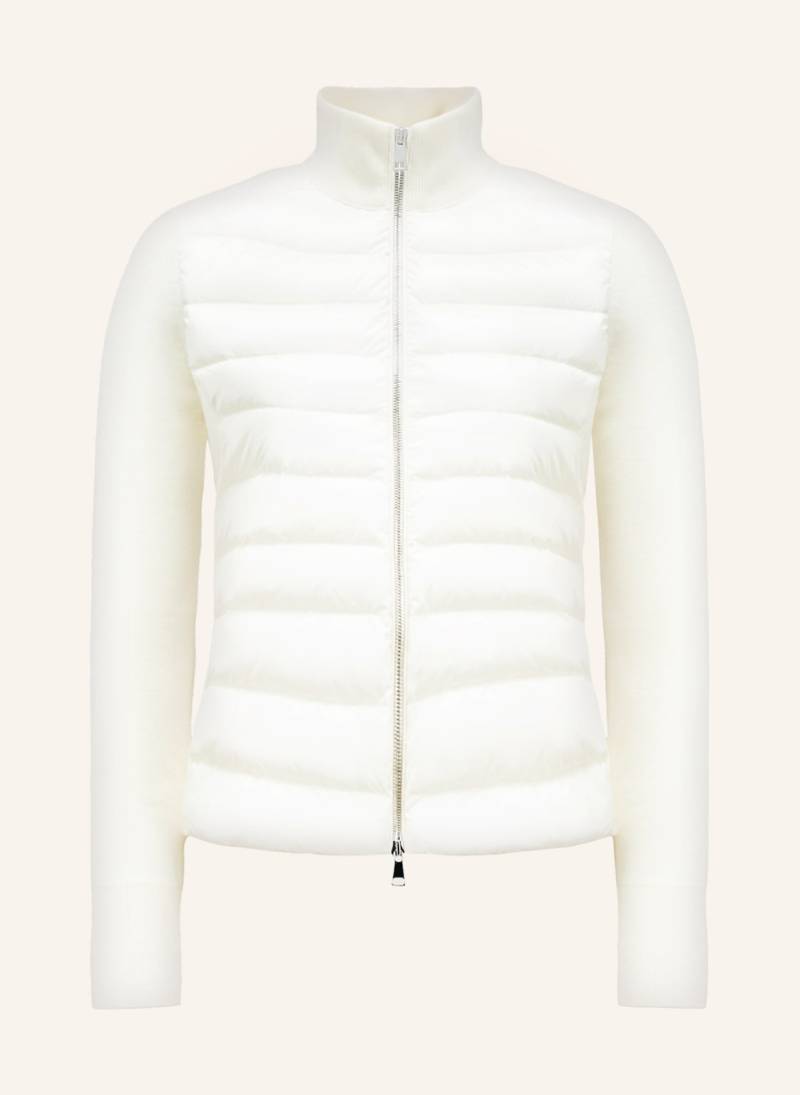 Moncler Daunenjacke Im Materialmix weiss von MONCLER