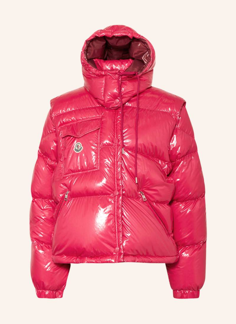 Moncler Daunenjacke Karakorum Ripstop Mit Abnehmbaren Ärmeln Und Kapuze pink von MONCLER