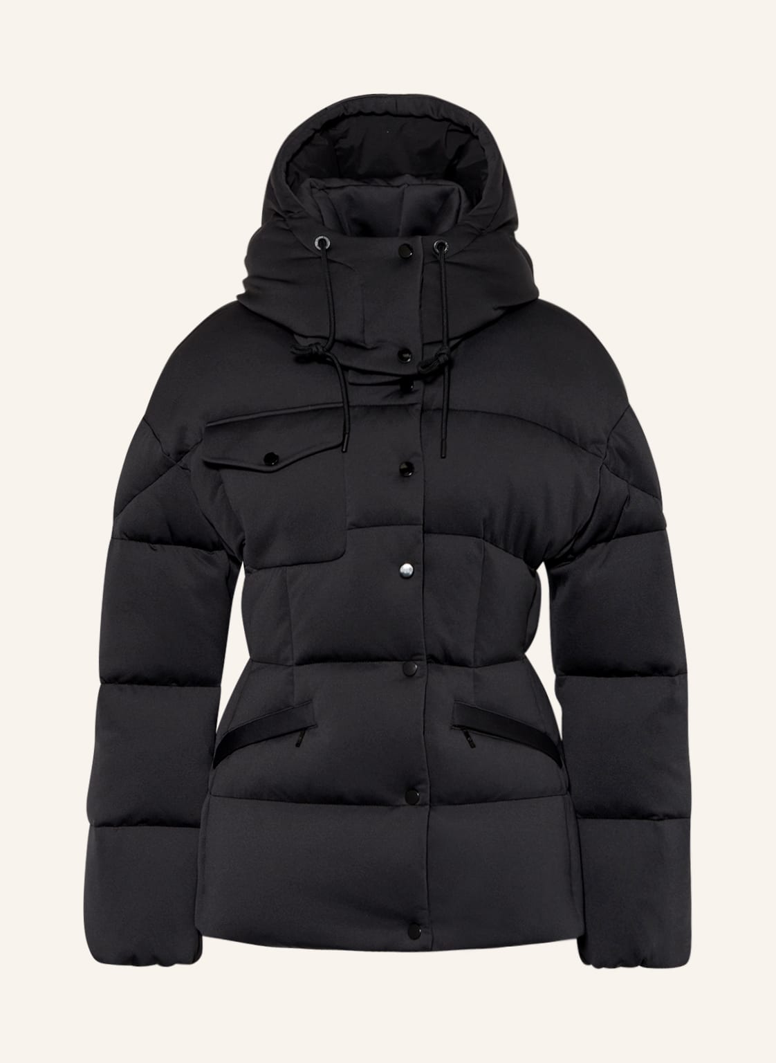 Moncler Daunenjacke Karakorum Tech Jersey Mit Abnehmbarer Kapuze schwarz von MONCLER