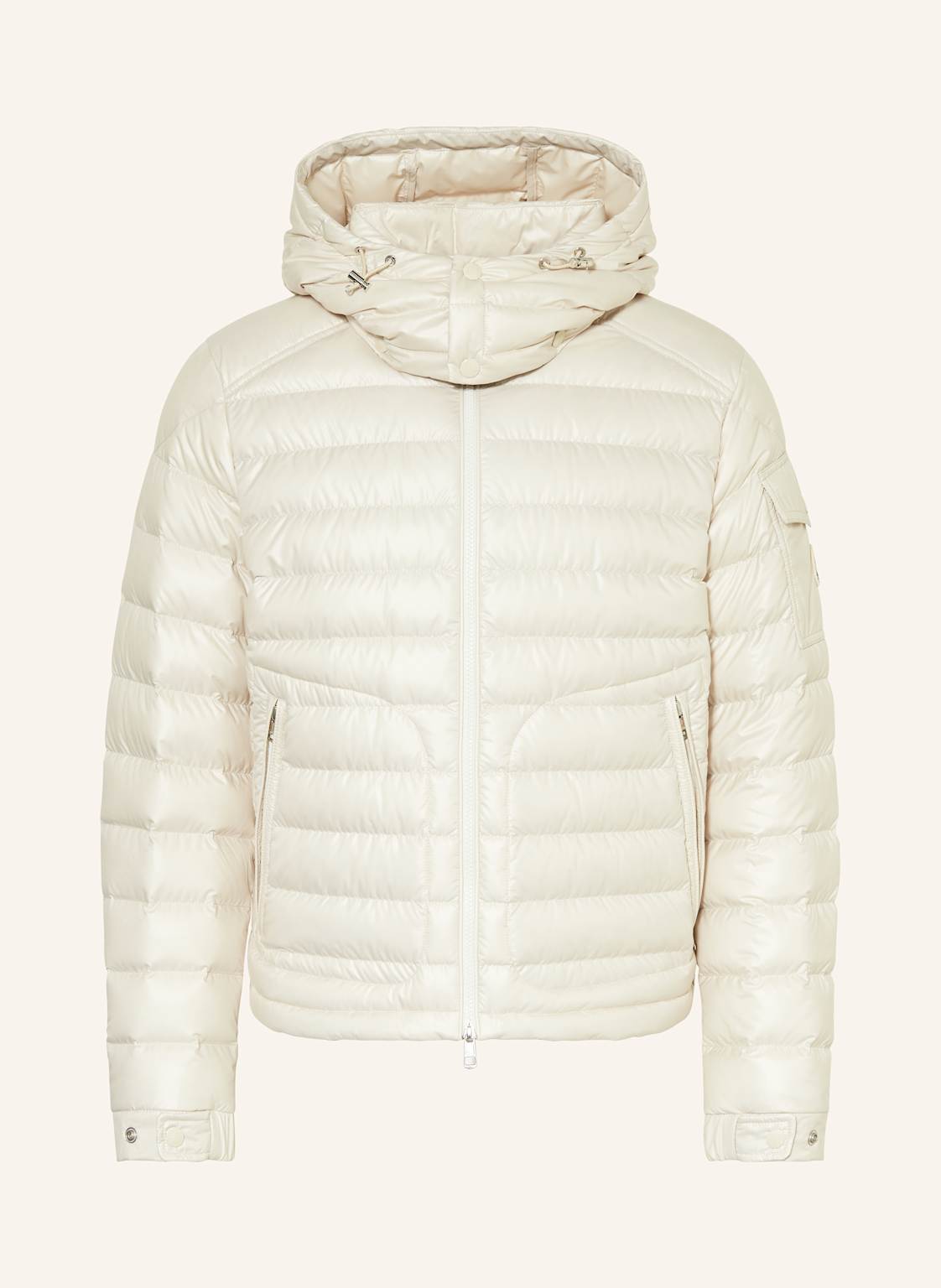 Moncler Daunenjacke Lauros Mit Abnehmbarer Kapuze beige von MONCLER