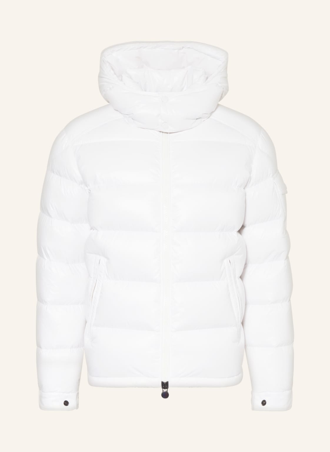 Moncler Daunenjacke Maya Mit Abnehmbarer Kapuze weiss von MONCLER