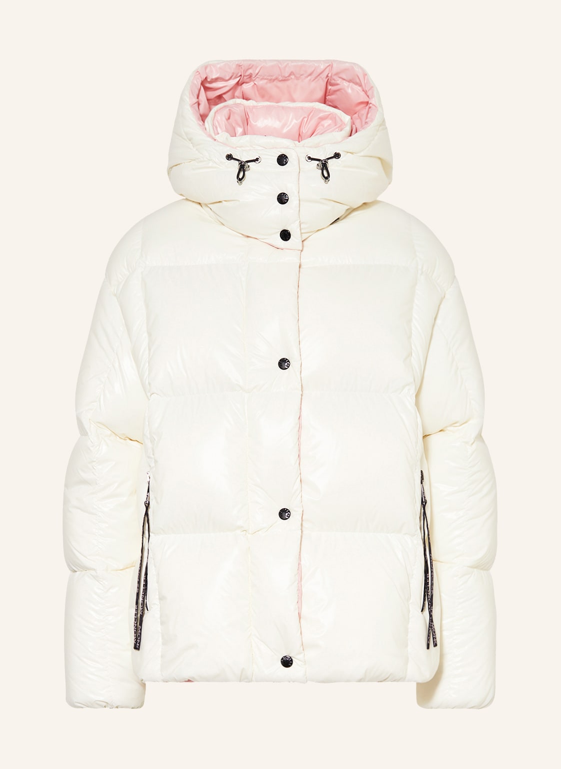 Moncler Daunenjacke Parana Mit Abnehmbarer Kapuze weiss von MONCLER