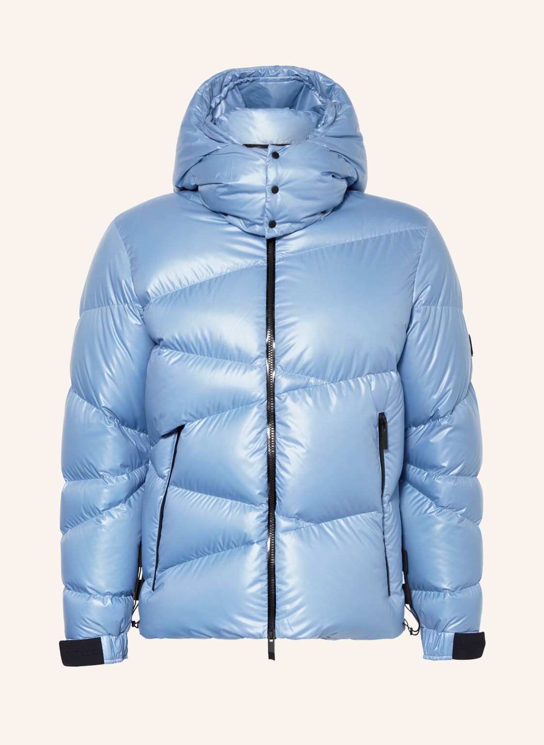 Moncler Daunenjacke Yonne Mit Abnehmbarer Kapuze blau von MONCLER