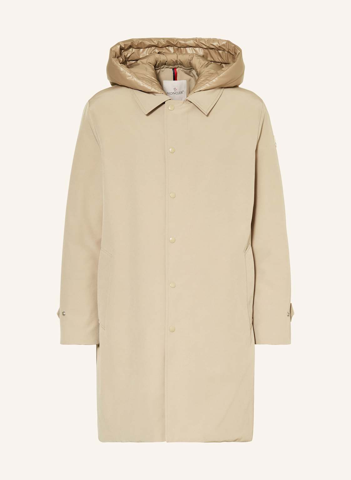 Moncler Daunenmantel Miroir Mit Abnehmbarer Kapuze beige von MONCLER