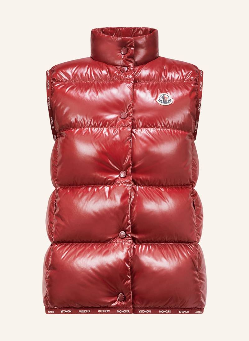 Moncler Daunenweste Badia rot von MONCLER