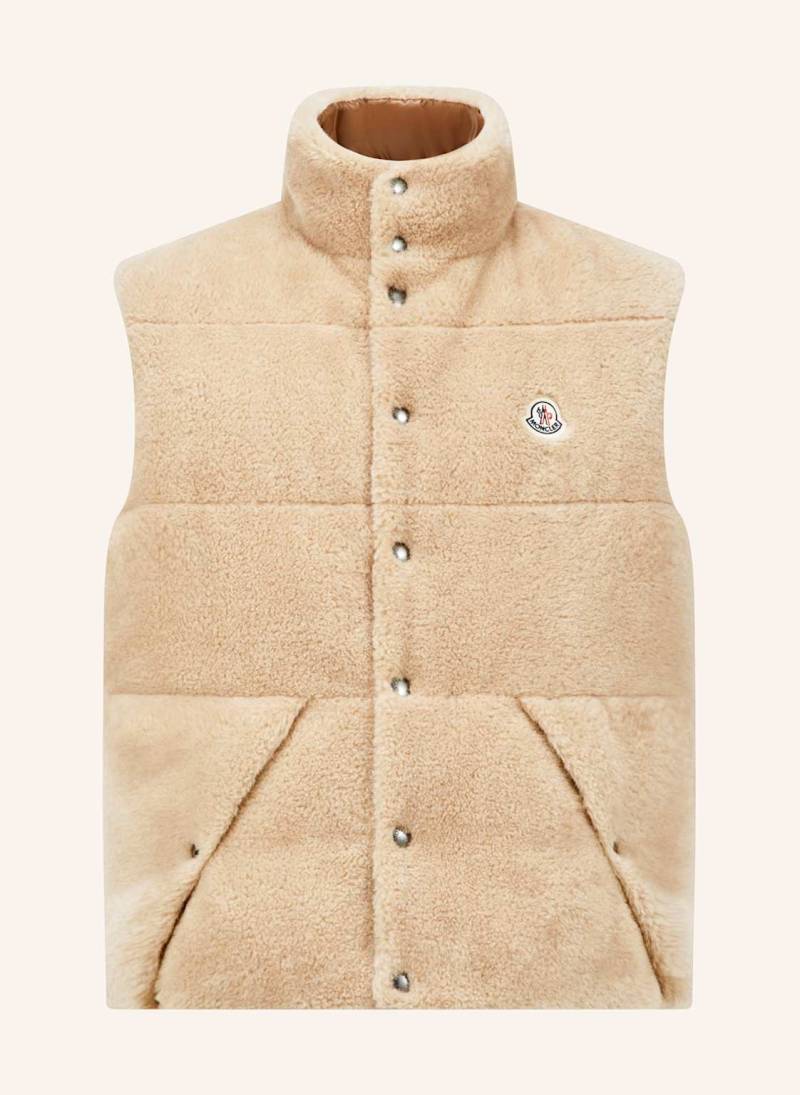 Moncler Daunenweste Colbricon beige von MONCLER