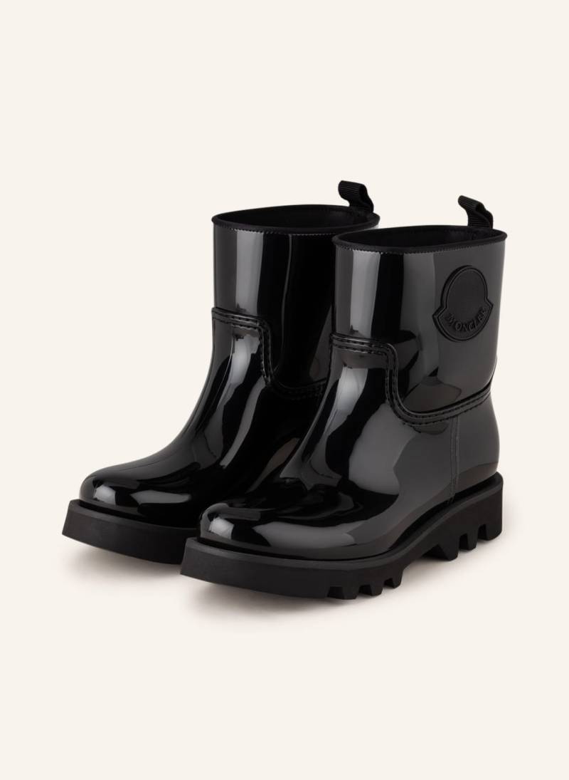 Moncler Gummi-Boots Ginette schwarz von MONCLER