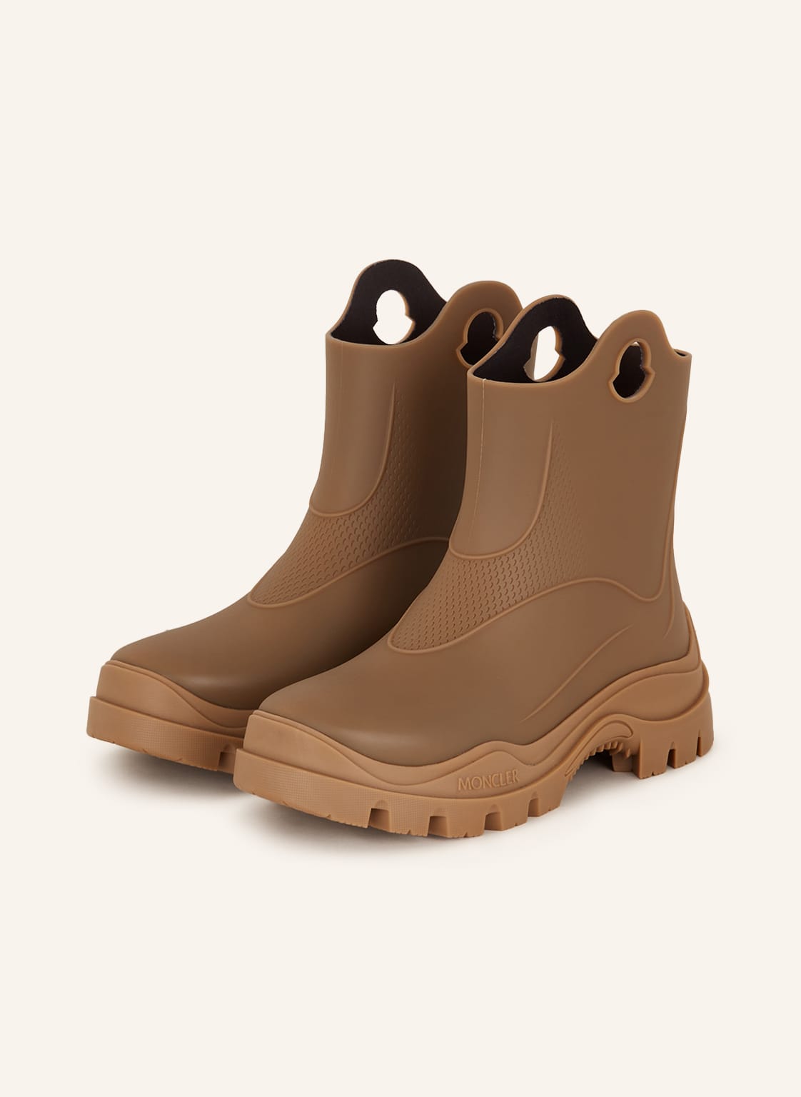 Moncler Gummi-Boots Misty beige von MONCLER