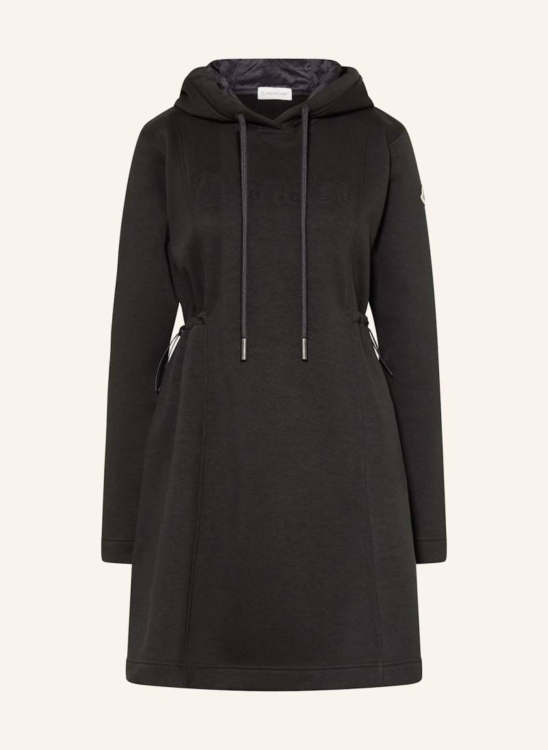 Moncler Hoodie-Kleid schwarz von MONCLER