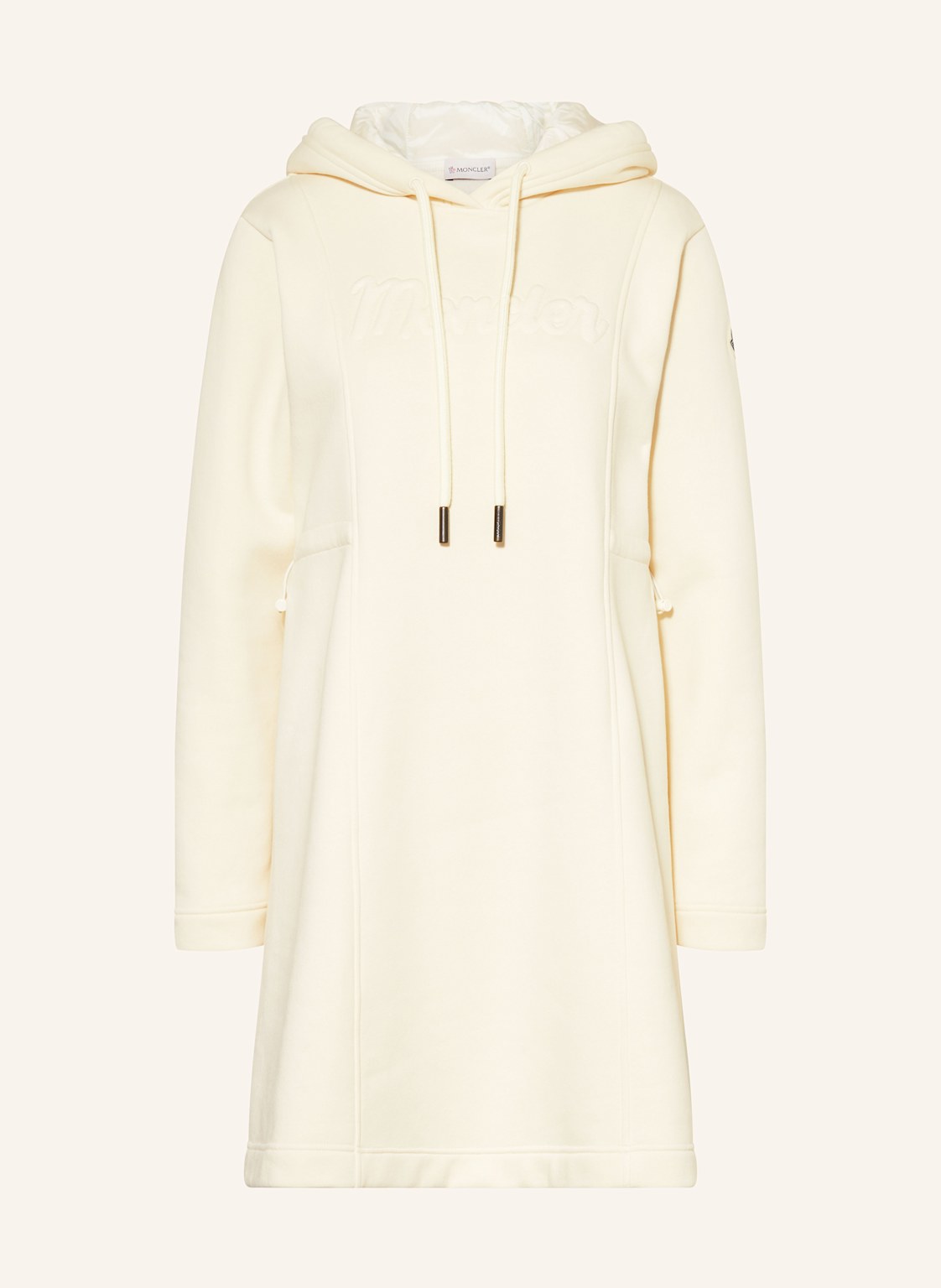 Moncler Hoodie-Kleid weiss von MONCLER