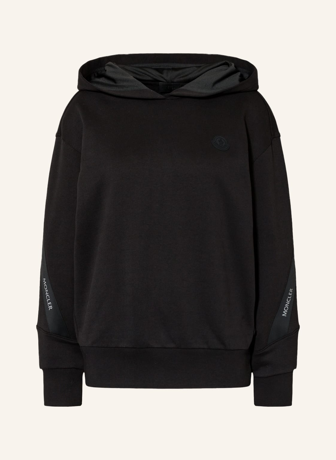 Moncler Hoodie Mit Galonstreifen schwarz von MONCLER