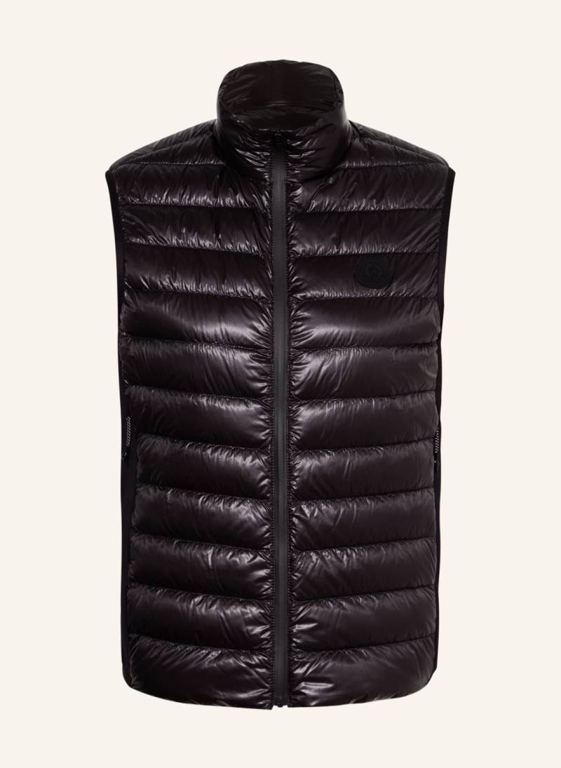 Moncler Lightweight-Daunenweste Spicules schwarz von MONCLER