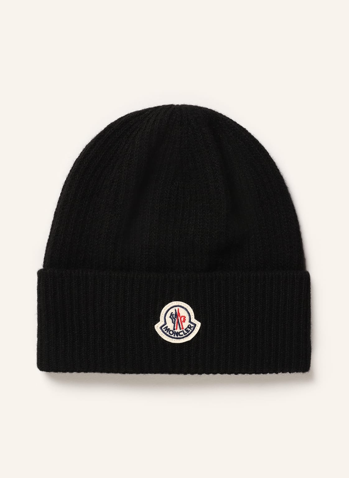 Moncler Mütze Mit Cashmere schwarz von MONCLER