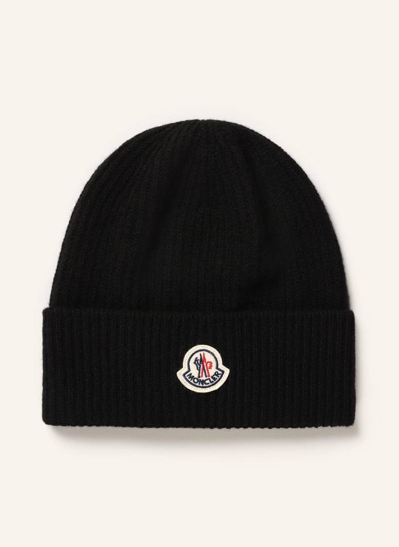 Moncler Mütze Mit Cashmere schwarz von MONCLER