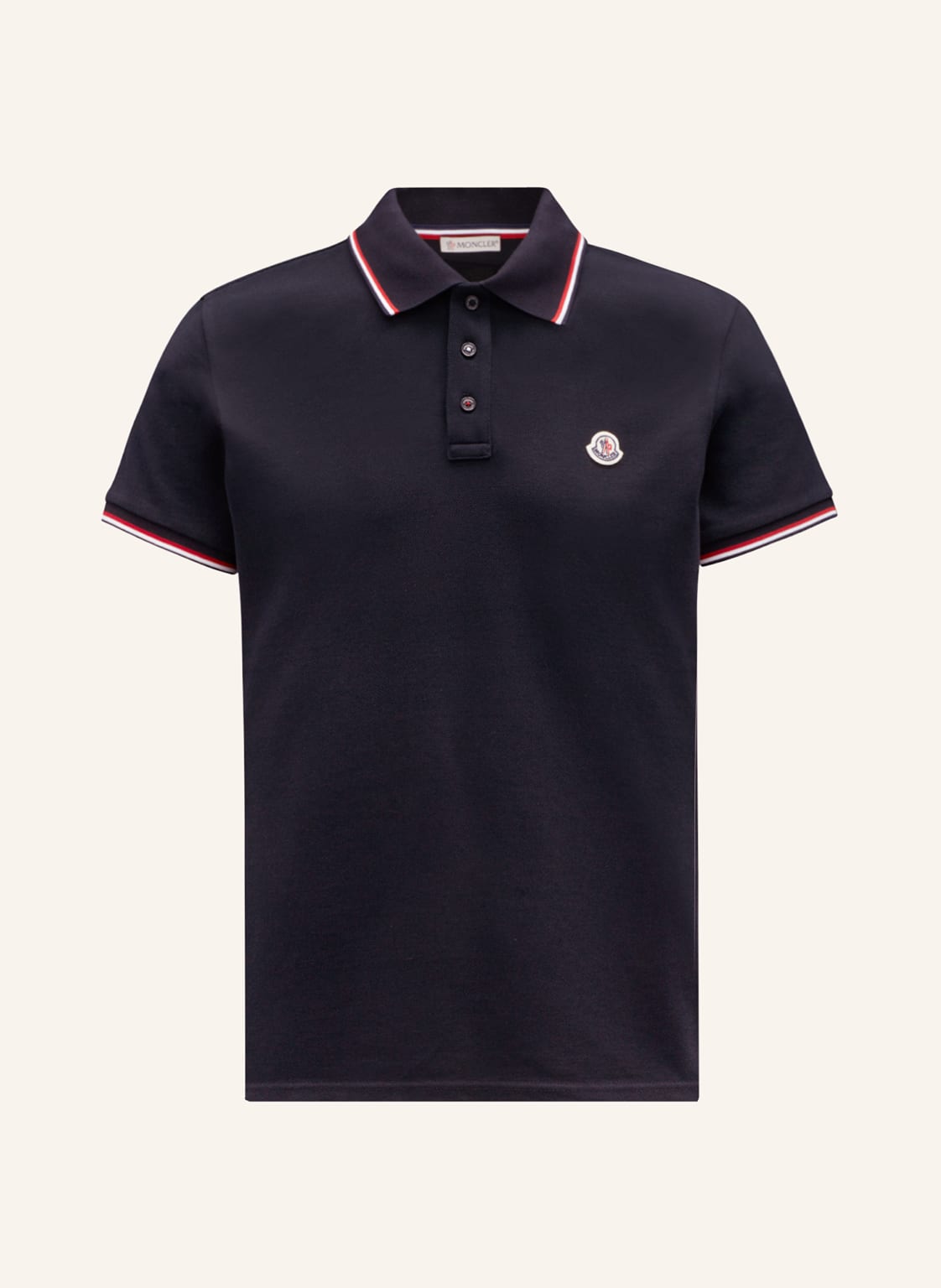 Moncler Piqué-Poloshirt blau von MONCLER