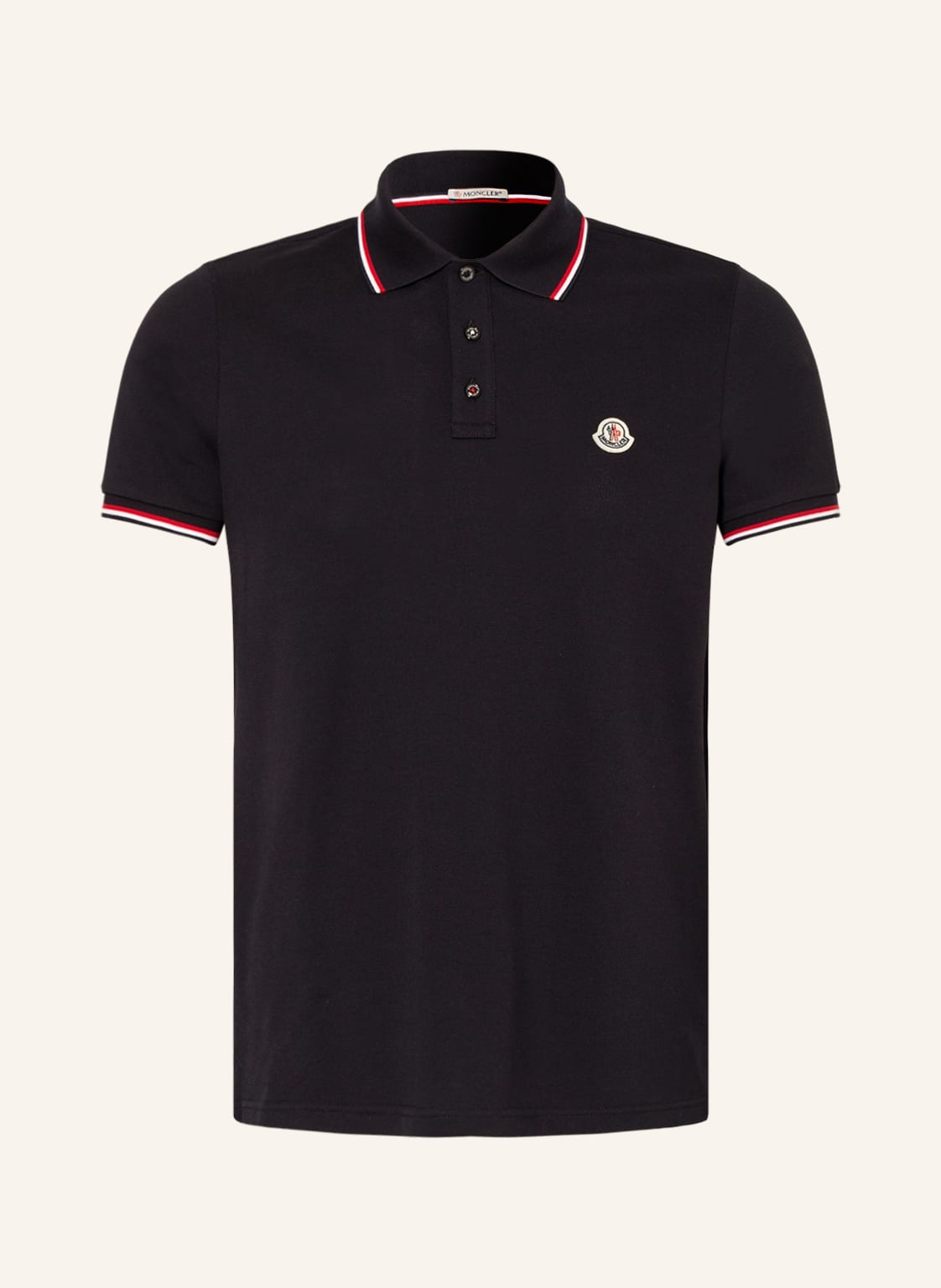 Moncler Piqué-Poloshirt blau von MONCLER