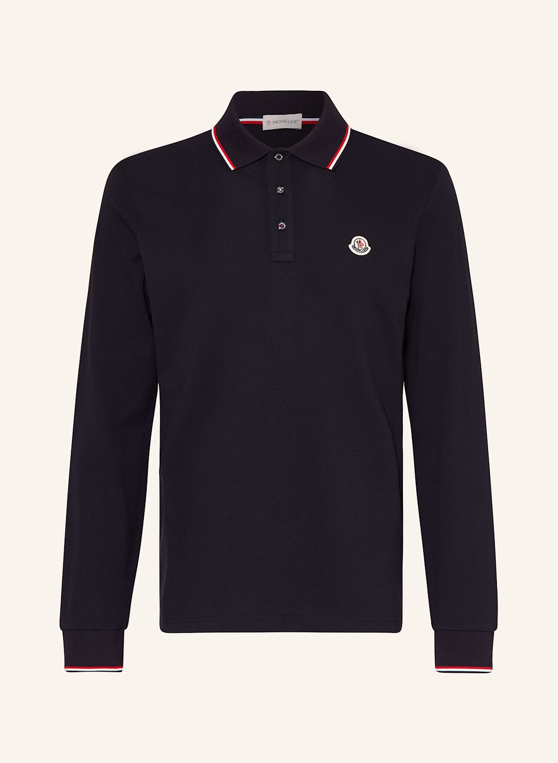 Moncler Piqué-Poloshirt blau von MONCLER