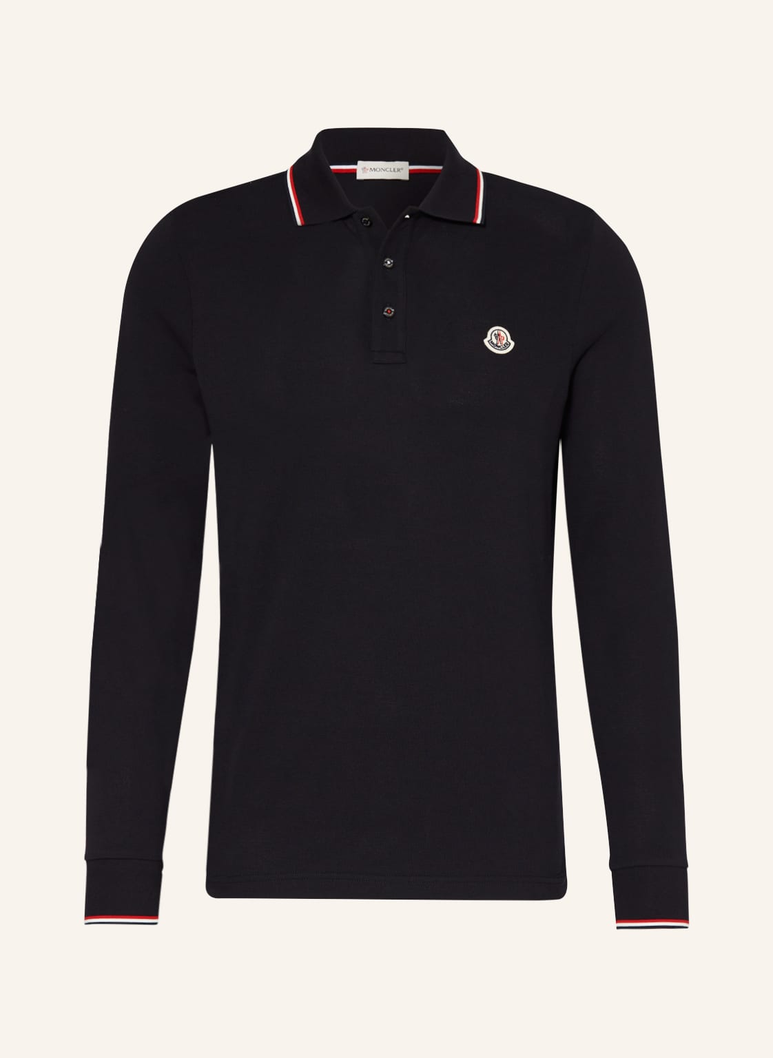 Moncler Piqué-Poloshirt blau von MONCLER