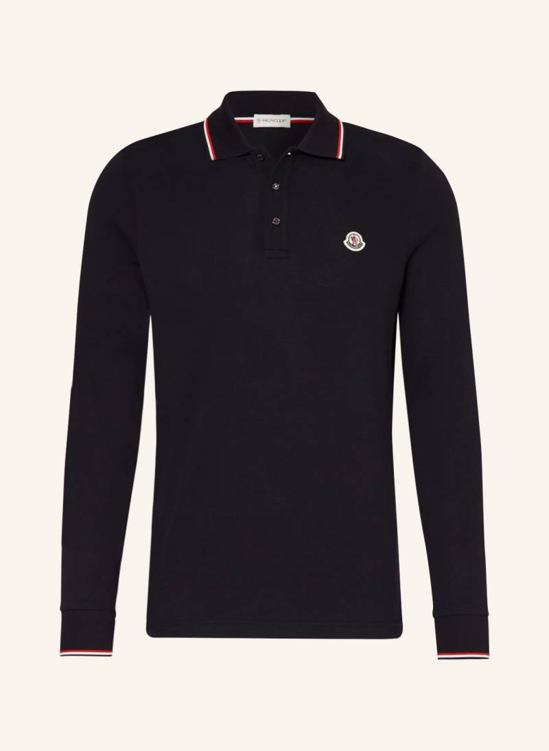 Moncler Piqué-Poloshirt blau von MONCLER