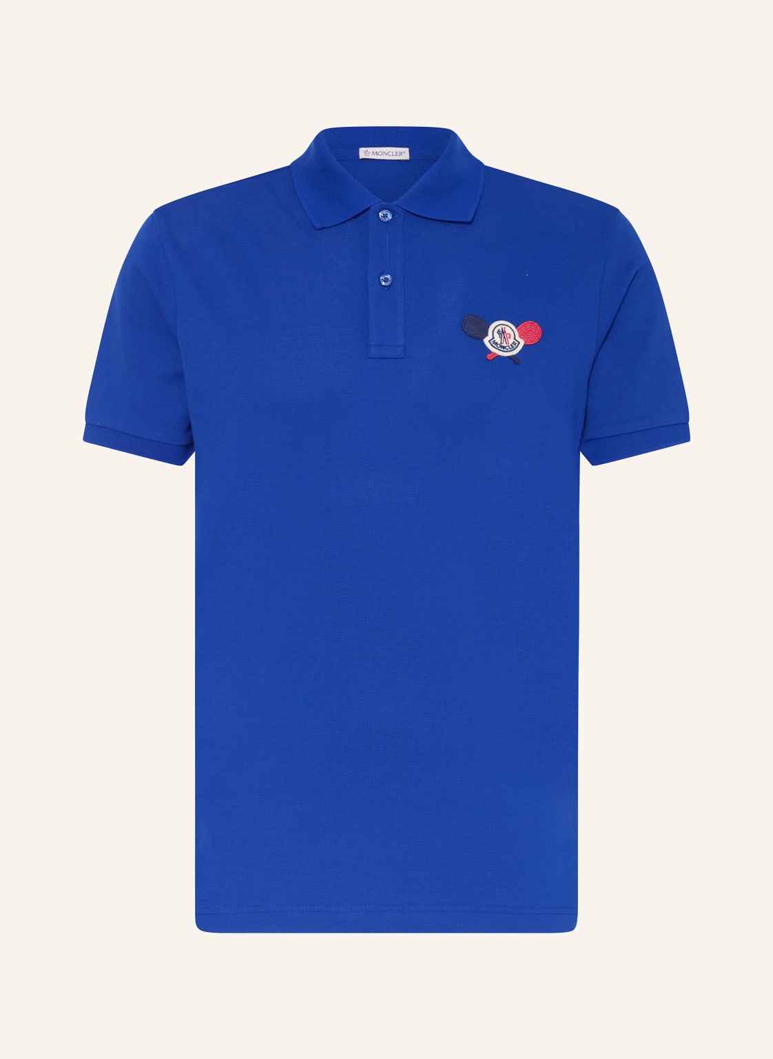 Moncler Piqué-Poloshirt blau von MONCLER