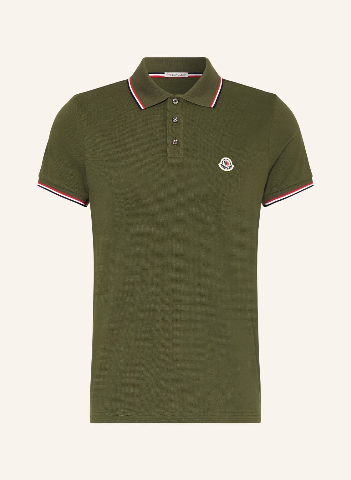 Moncler Piqué-Poloshirt gruen von MONCLER