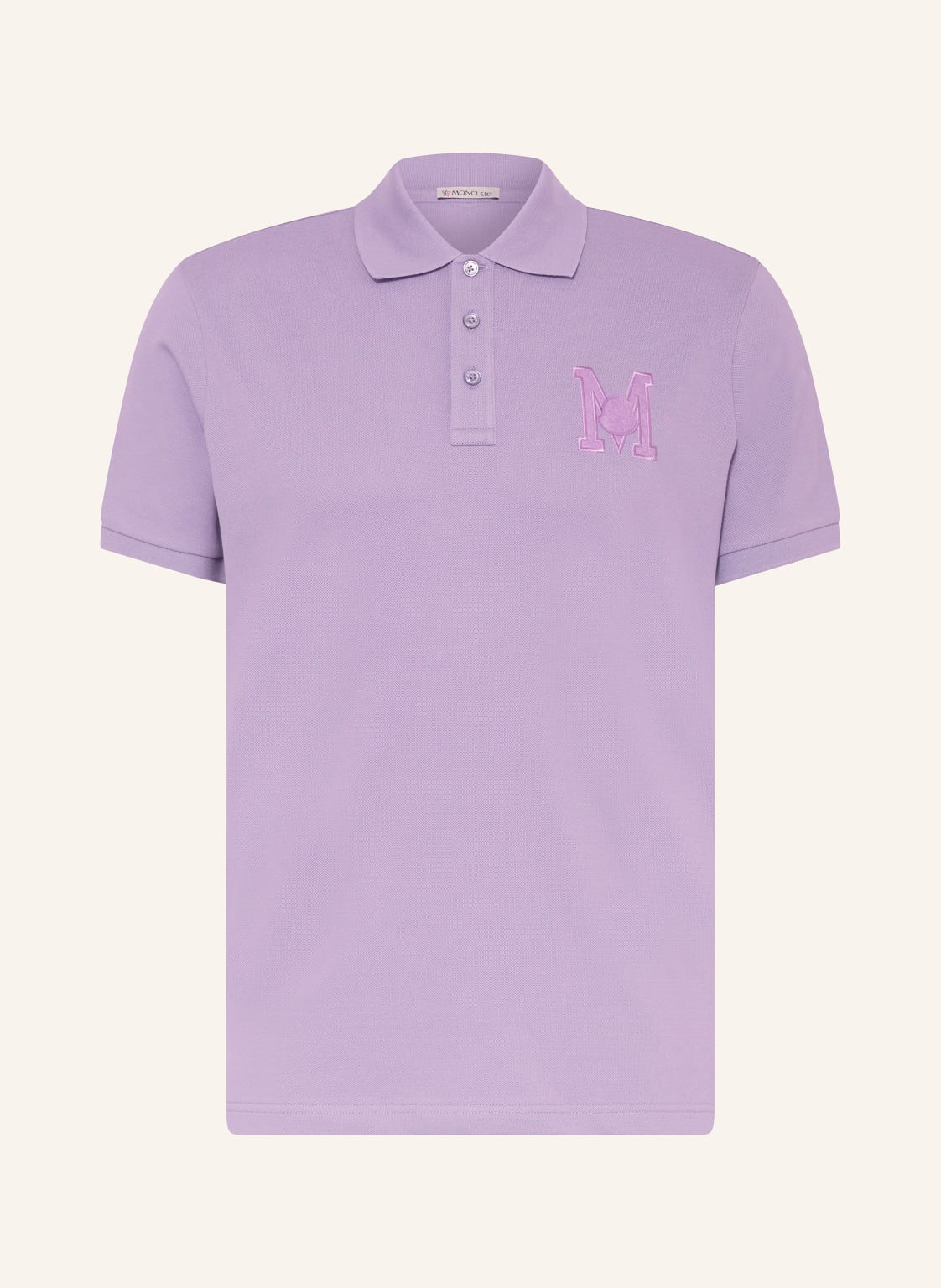 Moncler Piqué-Poloshirt pink von MONCLER