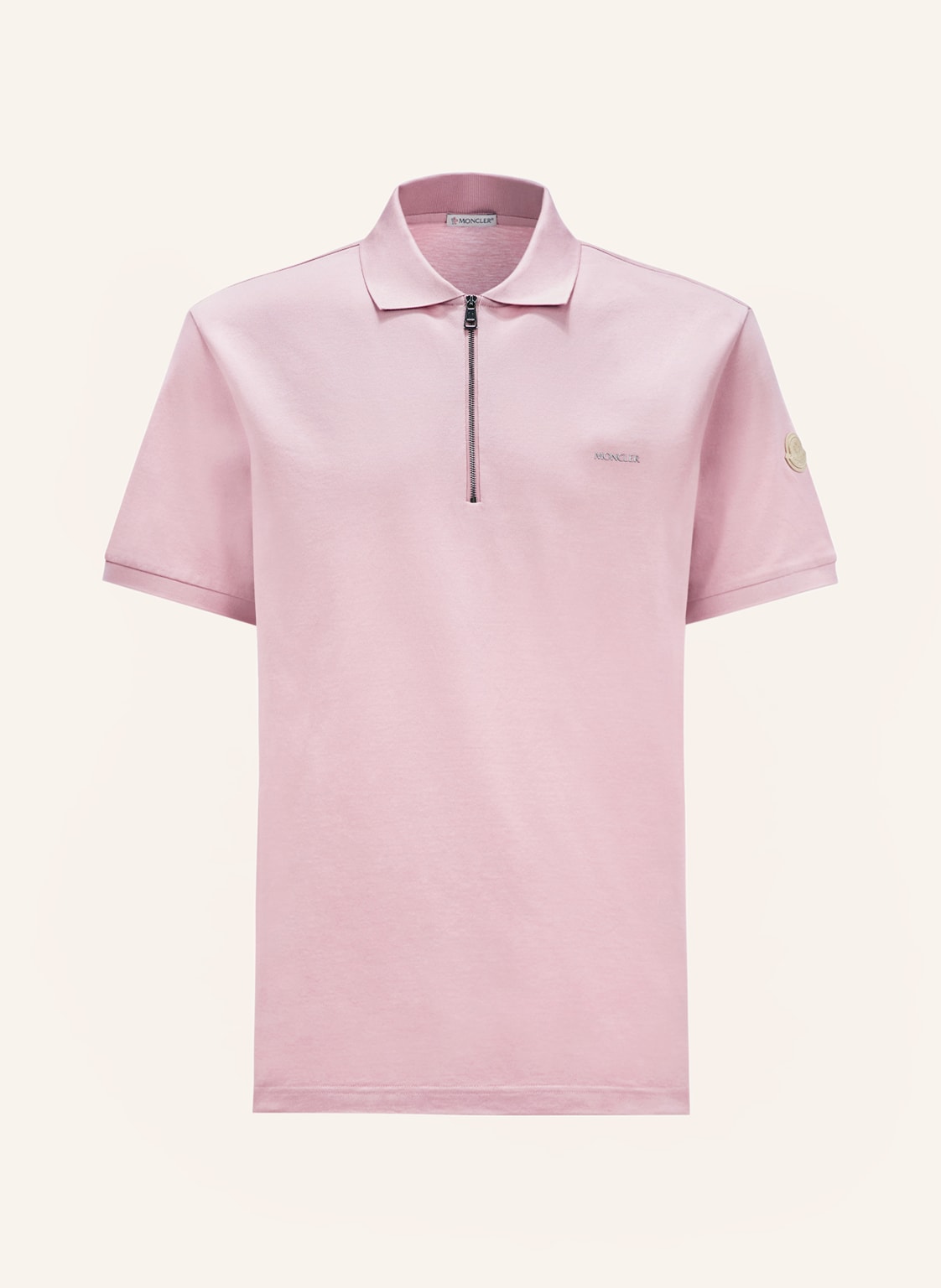 Moncler Piqué-Poloshirt pink von MONCLER