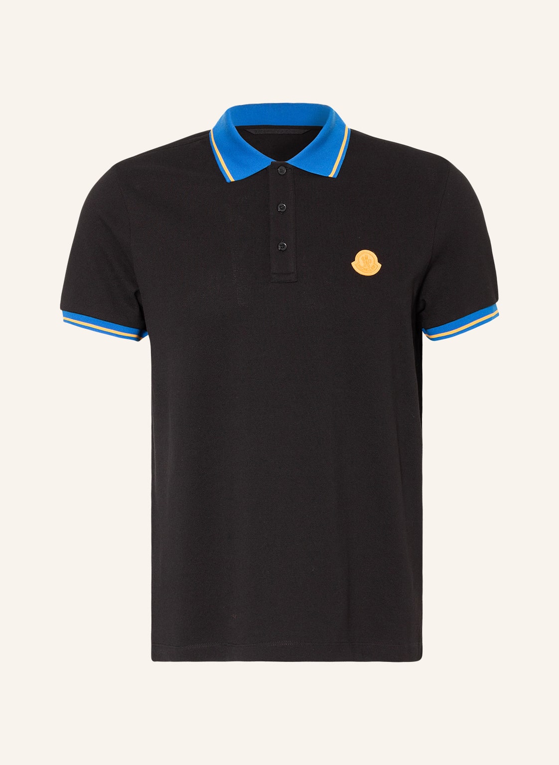 Moncler Piqué-Poloshirt schwarz von MONCLER