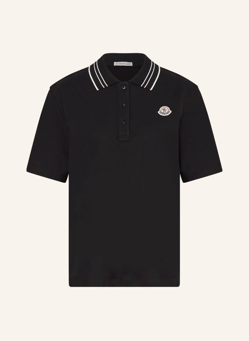 Moncler Piqué-Poloshirt schwarz von MONCLER