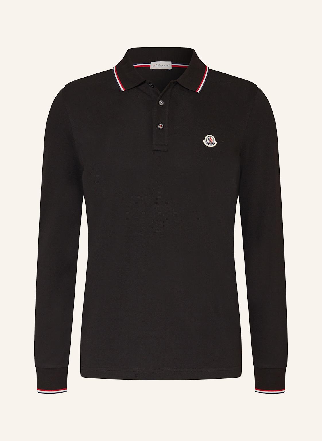 Moncler Piqué-Poloshirt schwarz von MONCLER