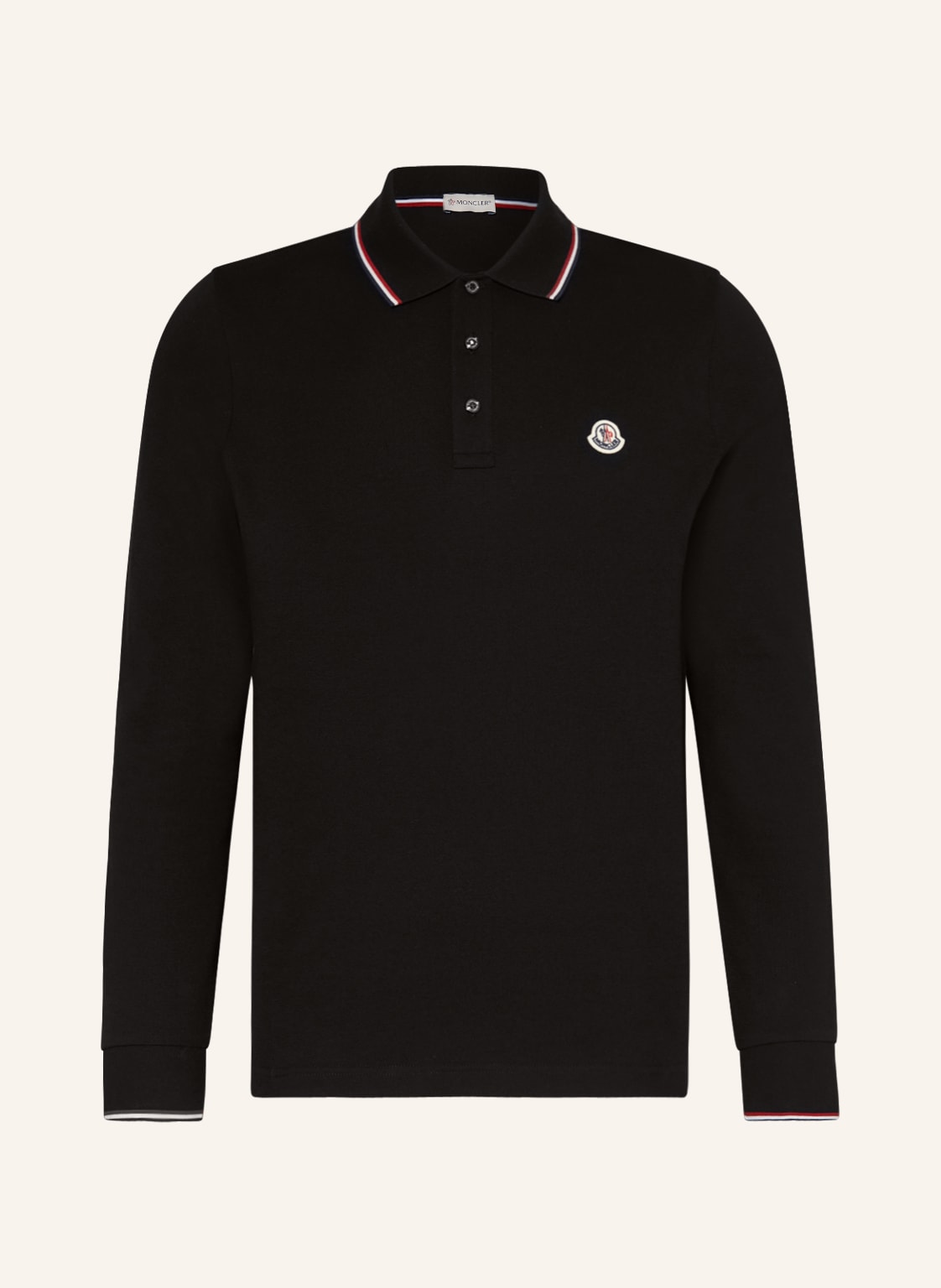 Moncler Piqué-Poloshirt schwarz von MONCLER