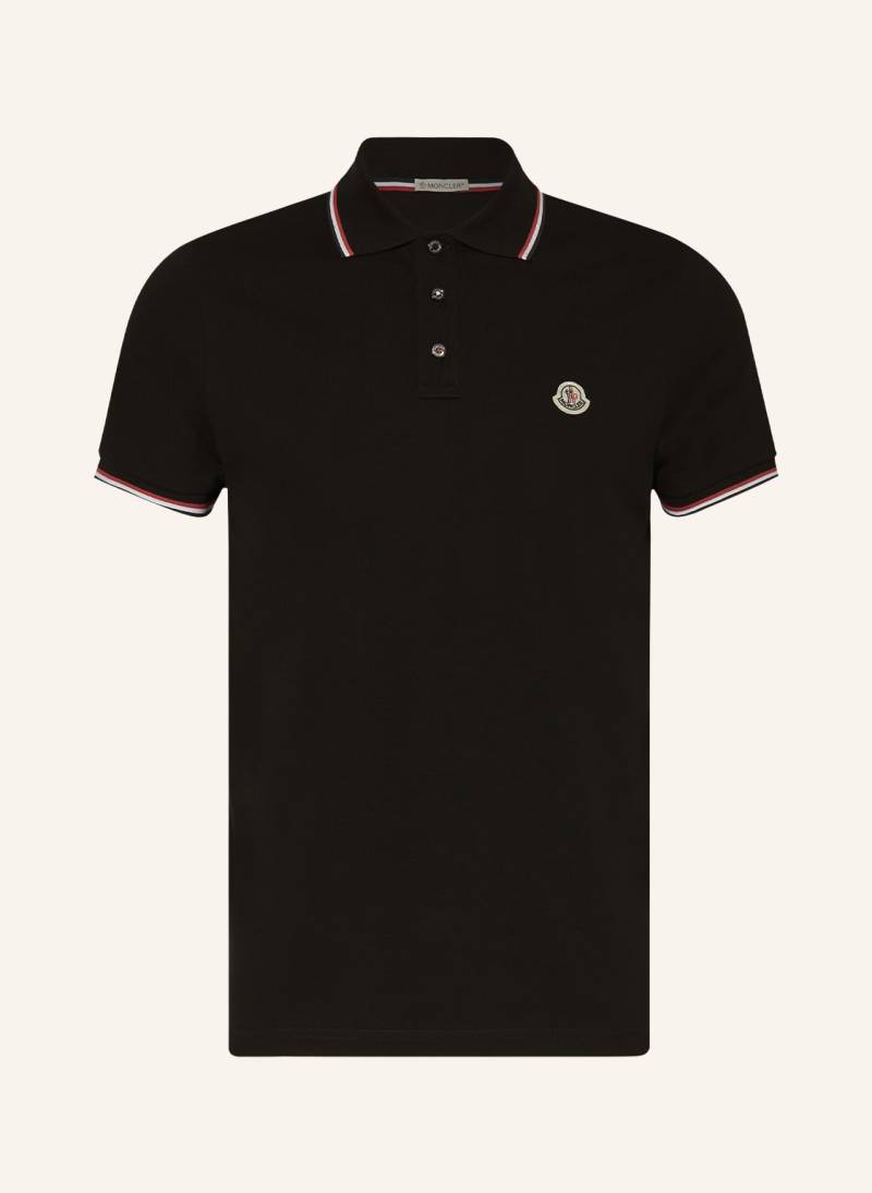 Moncler Piqué-Poloshirt schwarz von MONCLER