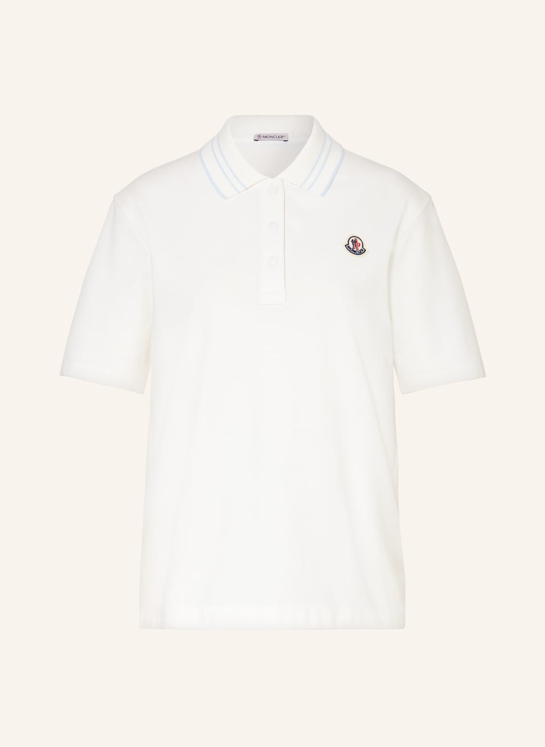 Moncler Piqué-Poloshirt weiss von MONCLER