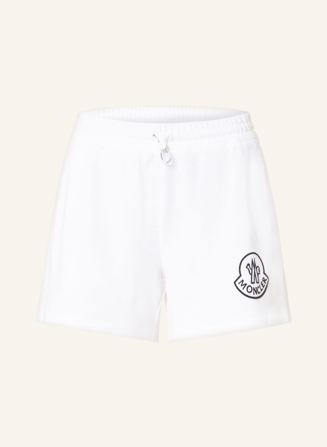 Moncler Piqué-Shorts weiss von MONCLER