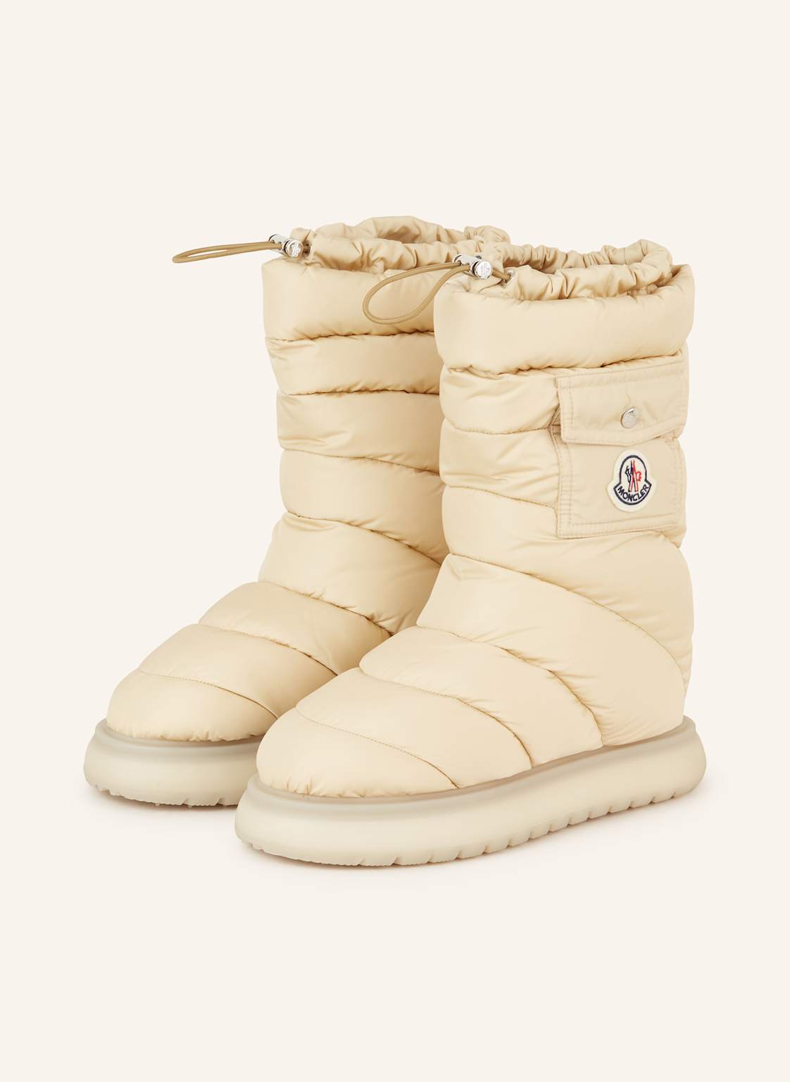 Moncler Plateau-Boots Gaia beige von MONCLER