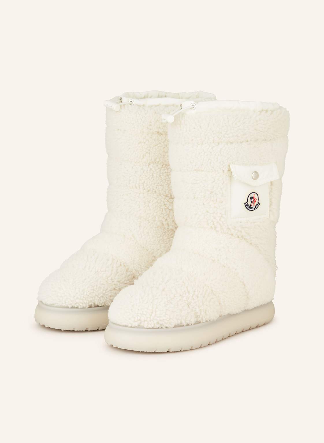 Moncler Plateau-Boots Gaia weiss von MONCLER